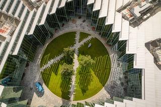 The Discovery Centre courtyard overhead​